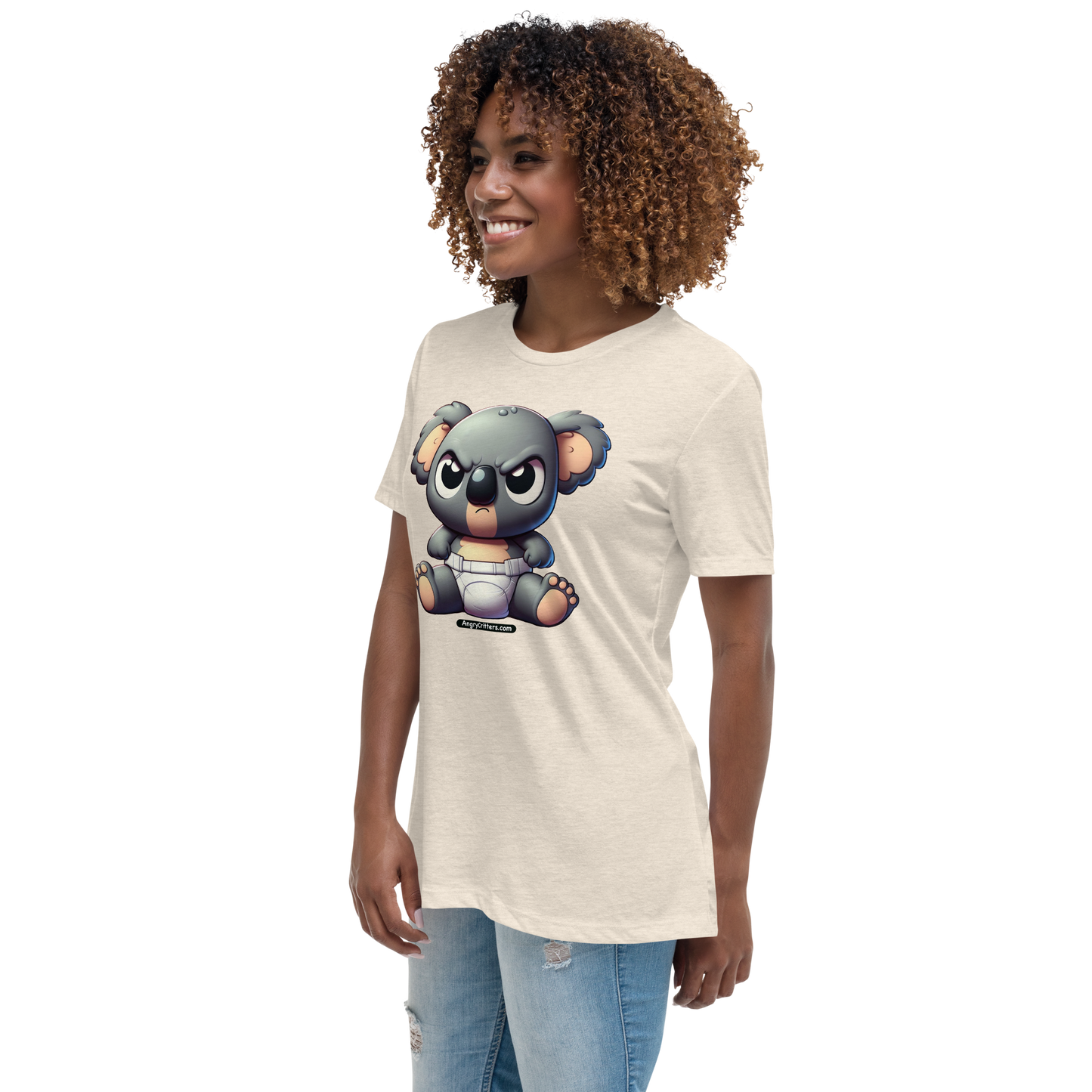 Angry Critters - Koala Baby, Women's Relaxed T-Shirt