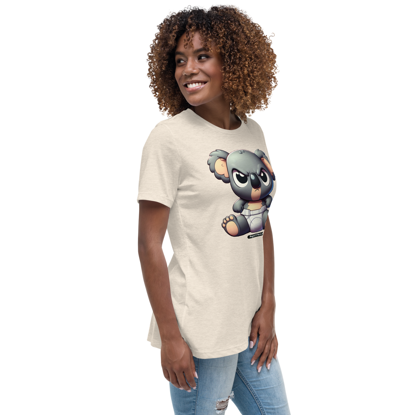 Angry Critters - Koala Baby, Women's Relaxed T-Shirt