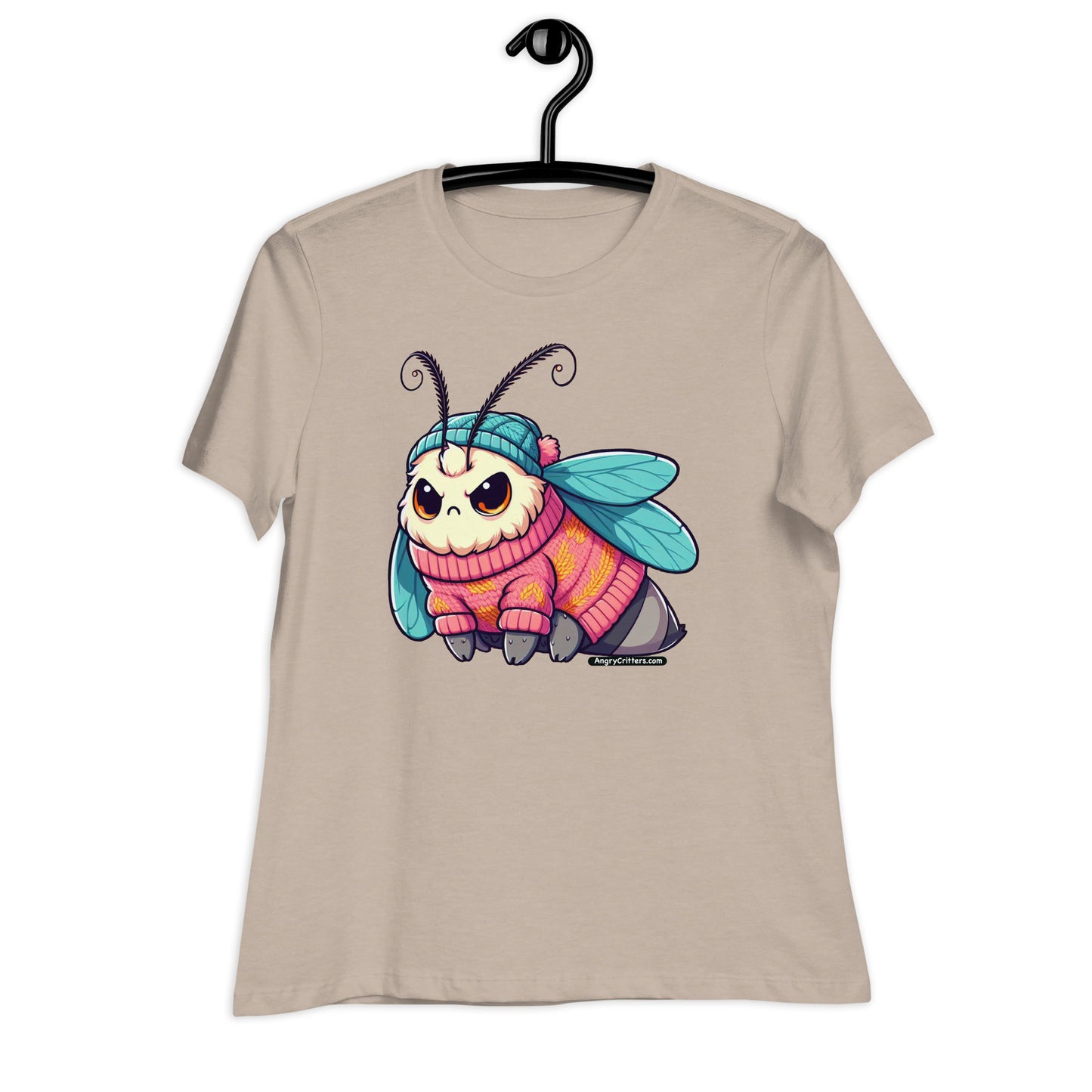 Angry Critters - Moth in a Sweater Women's Relaxed T-Shirt