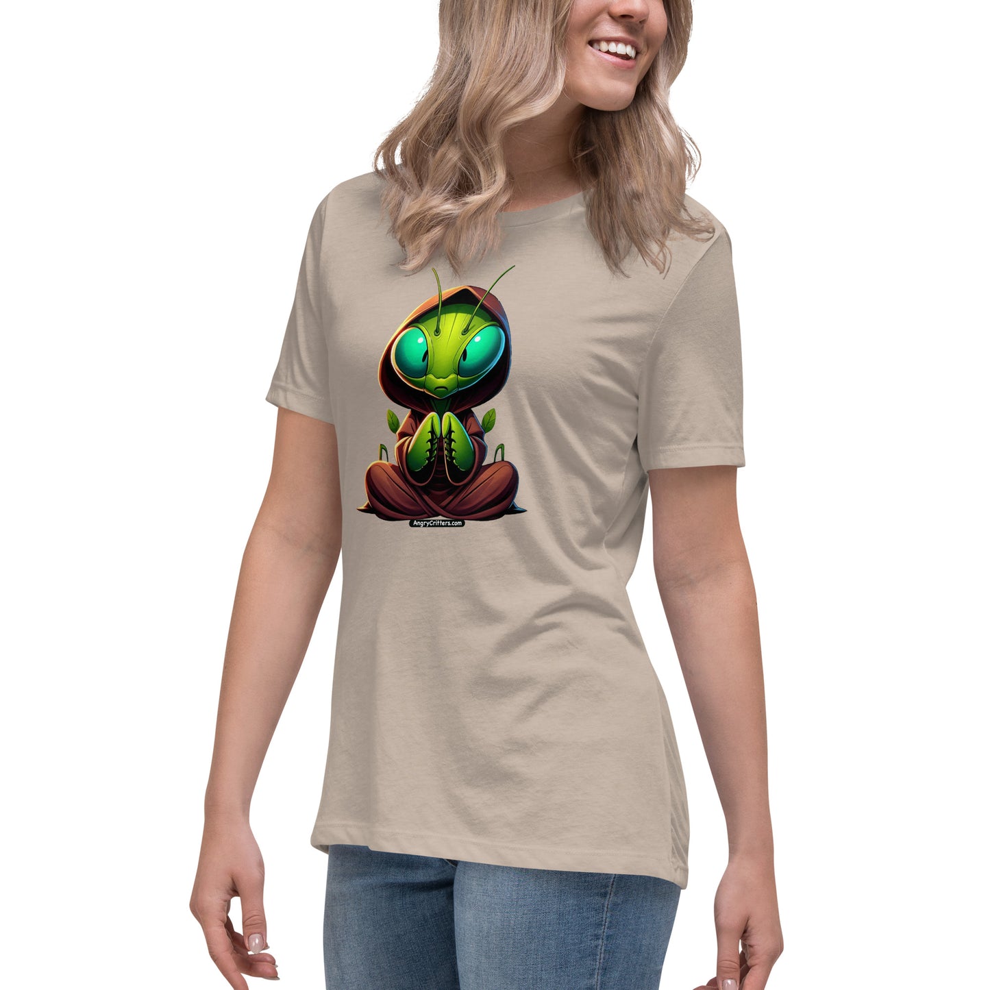 Angry Critters - Praying Mantis Praying Women's Relaxed T-Shirt