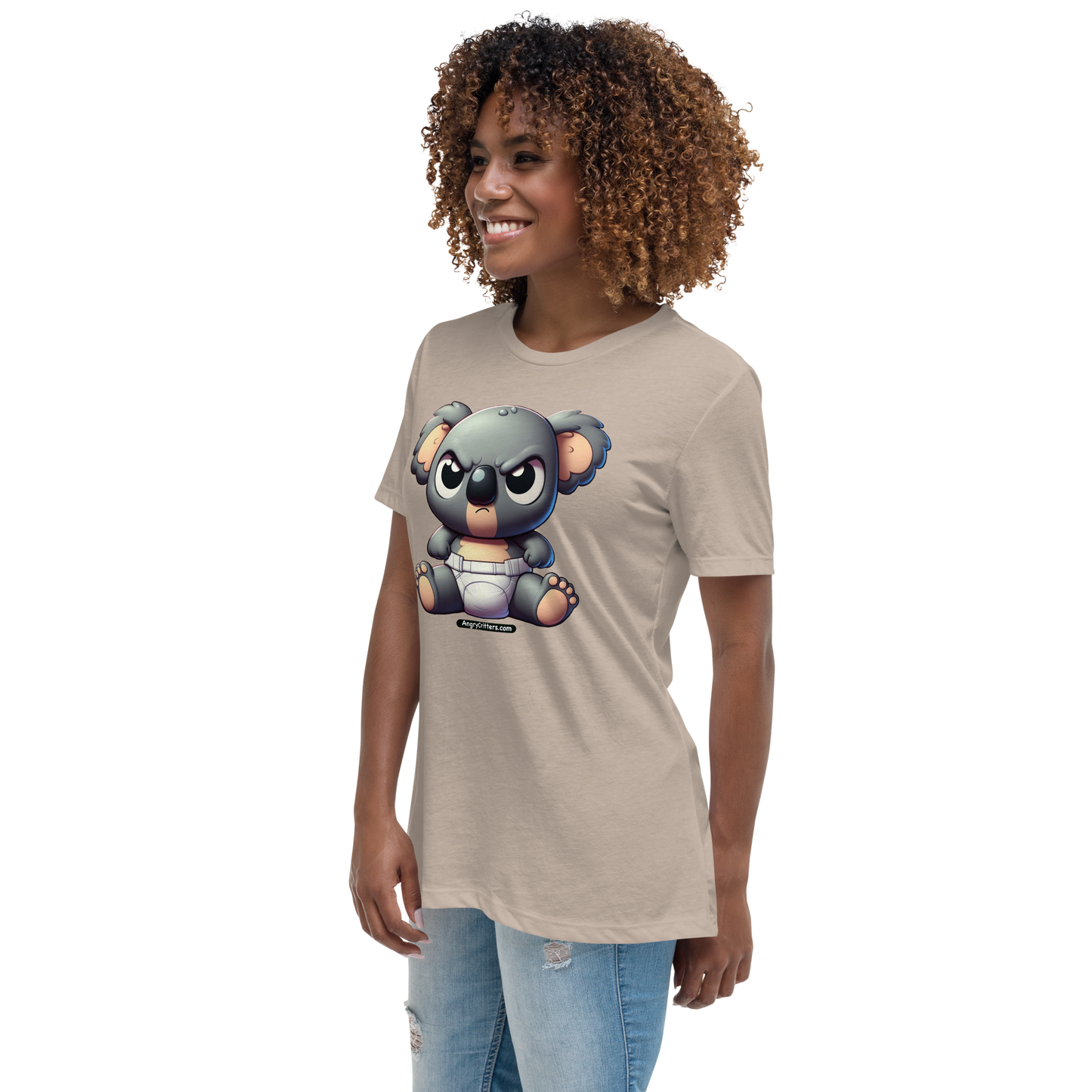 Angry Critters - Koala Baby, Women's Relaxed T-Shirt