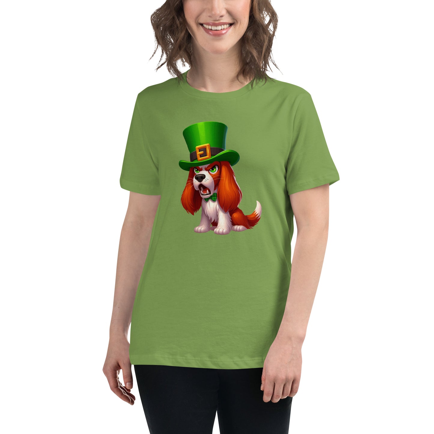 Angry Critters - Irish Setter St. Patrick’s Day, Women's Relaxed T-Shirt