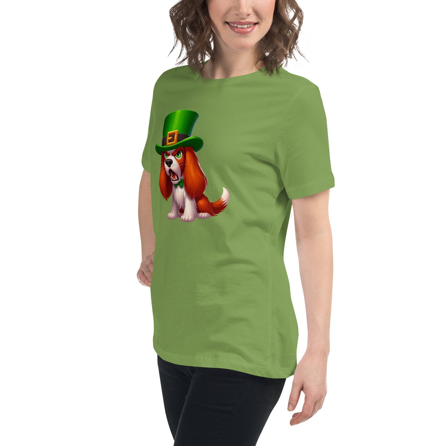 Angry Critters - Irish Setter St. Patrick’s Day, Women's Relaxed T-Shirt