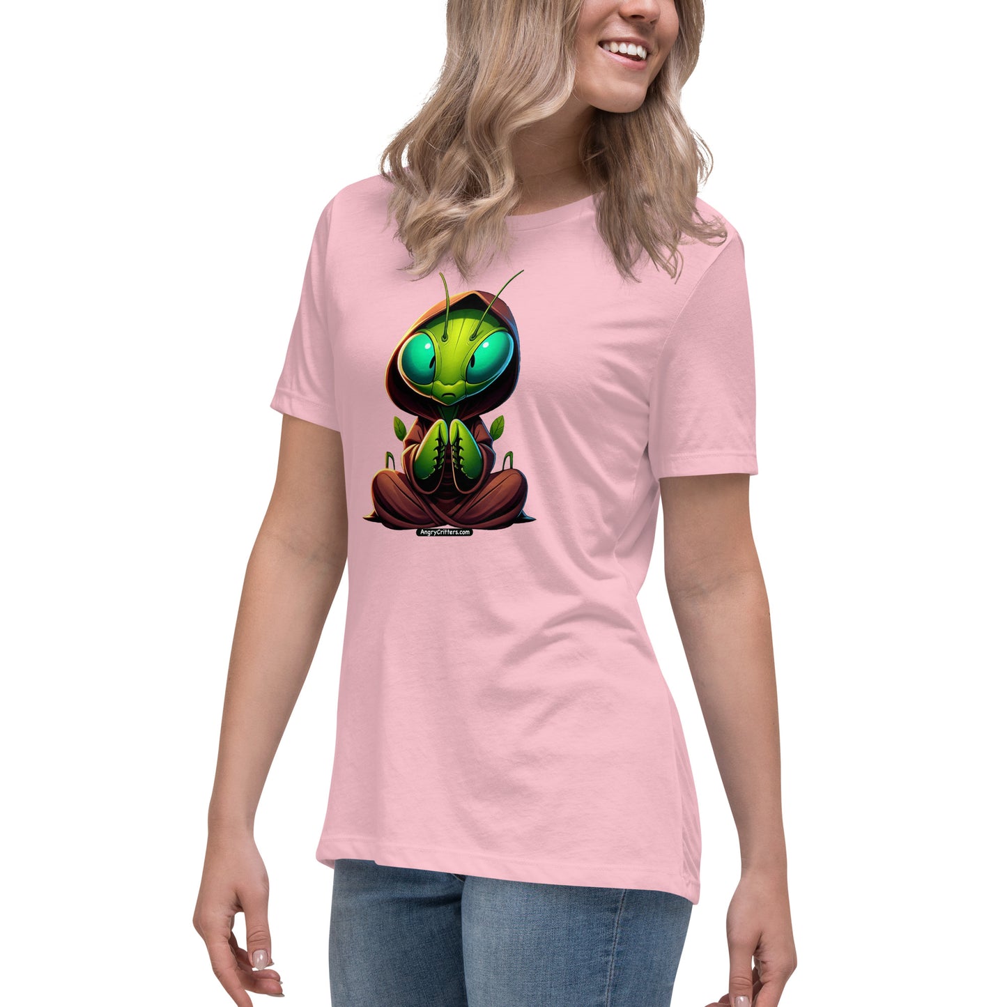 Angry Critters - Praying Mantis Praying Women's Relaxed T-Shirt