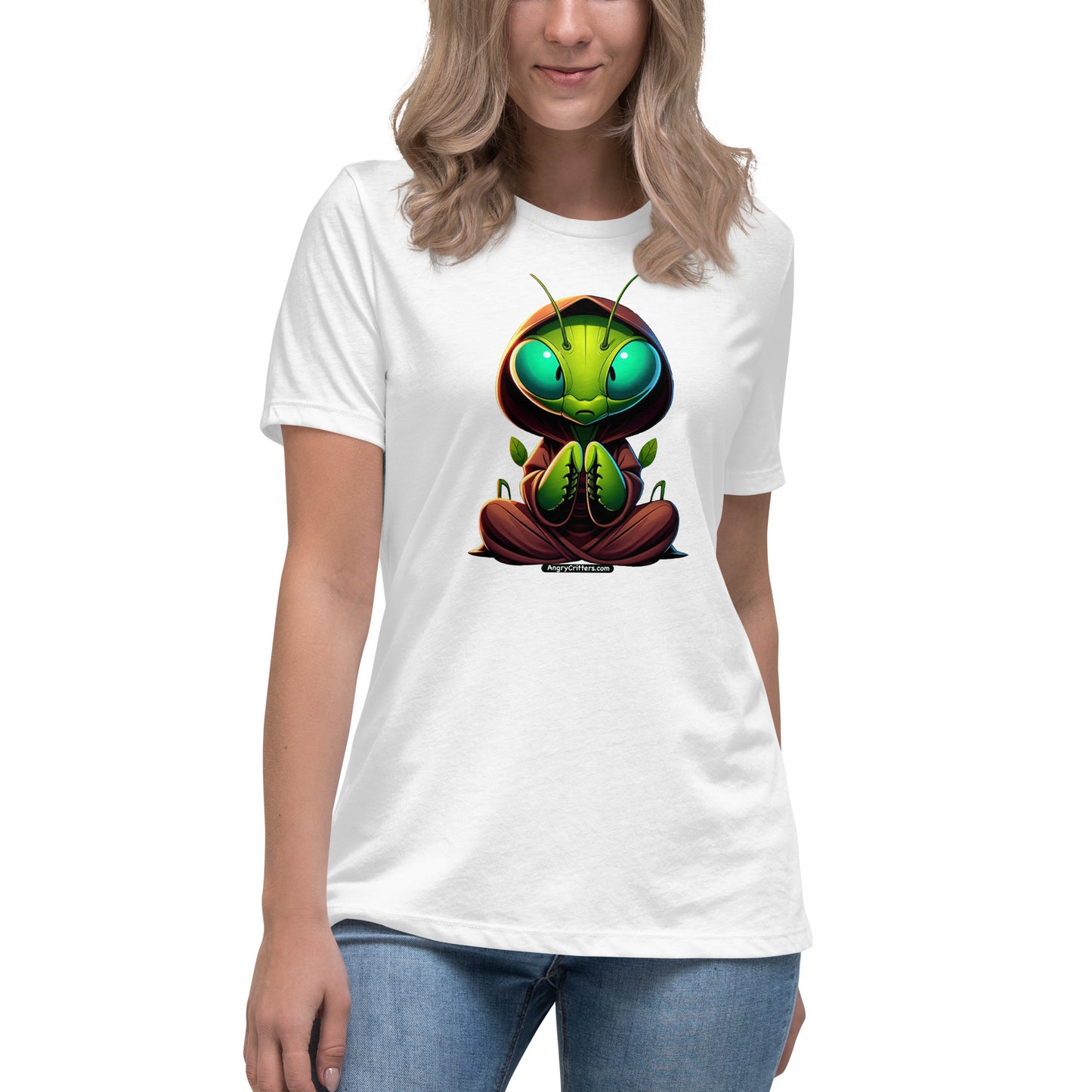 Angry Critters - Praying Mantis Praying Women's Relaxed T-Shirt