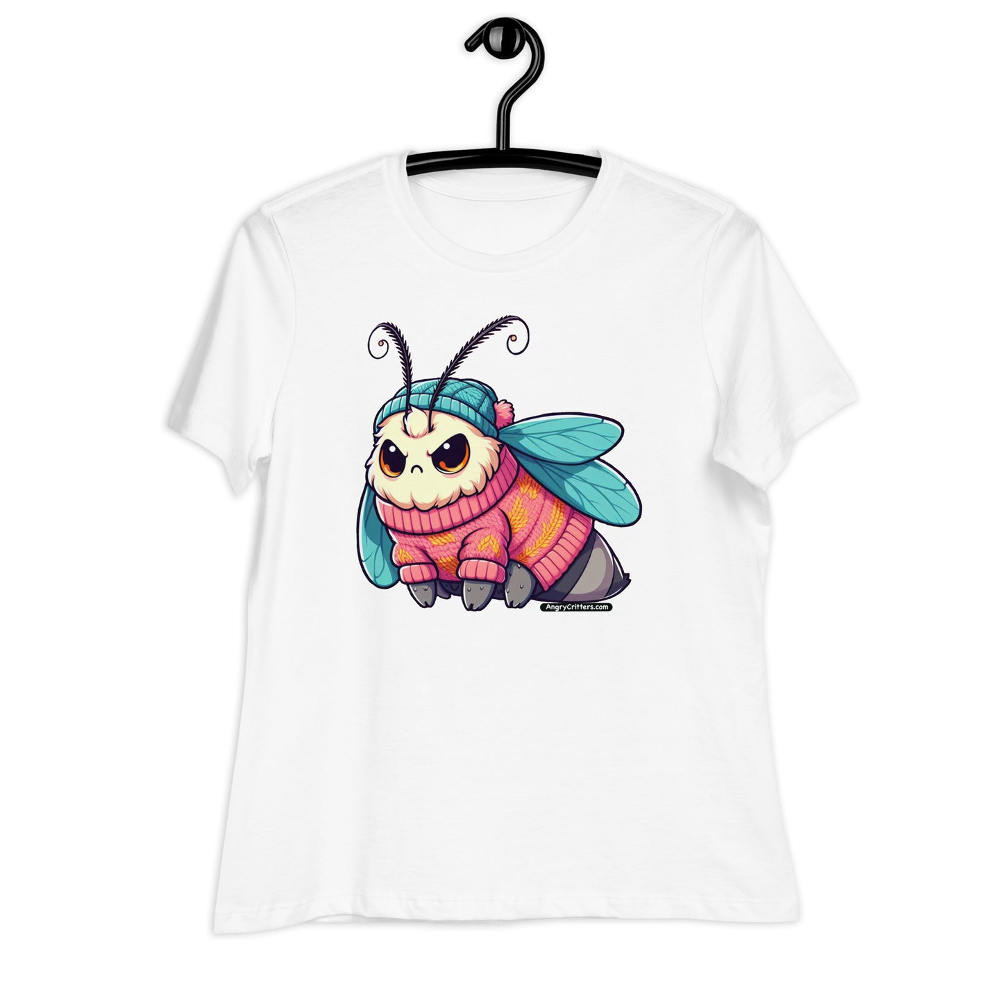 Angry Critters - Moth in a Sweater Women's Relaxed T-Shirt