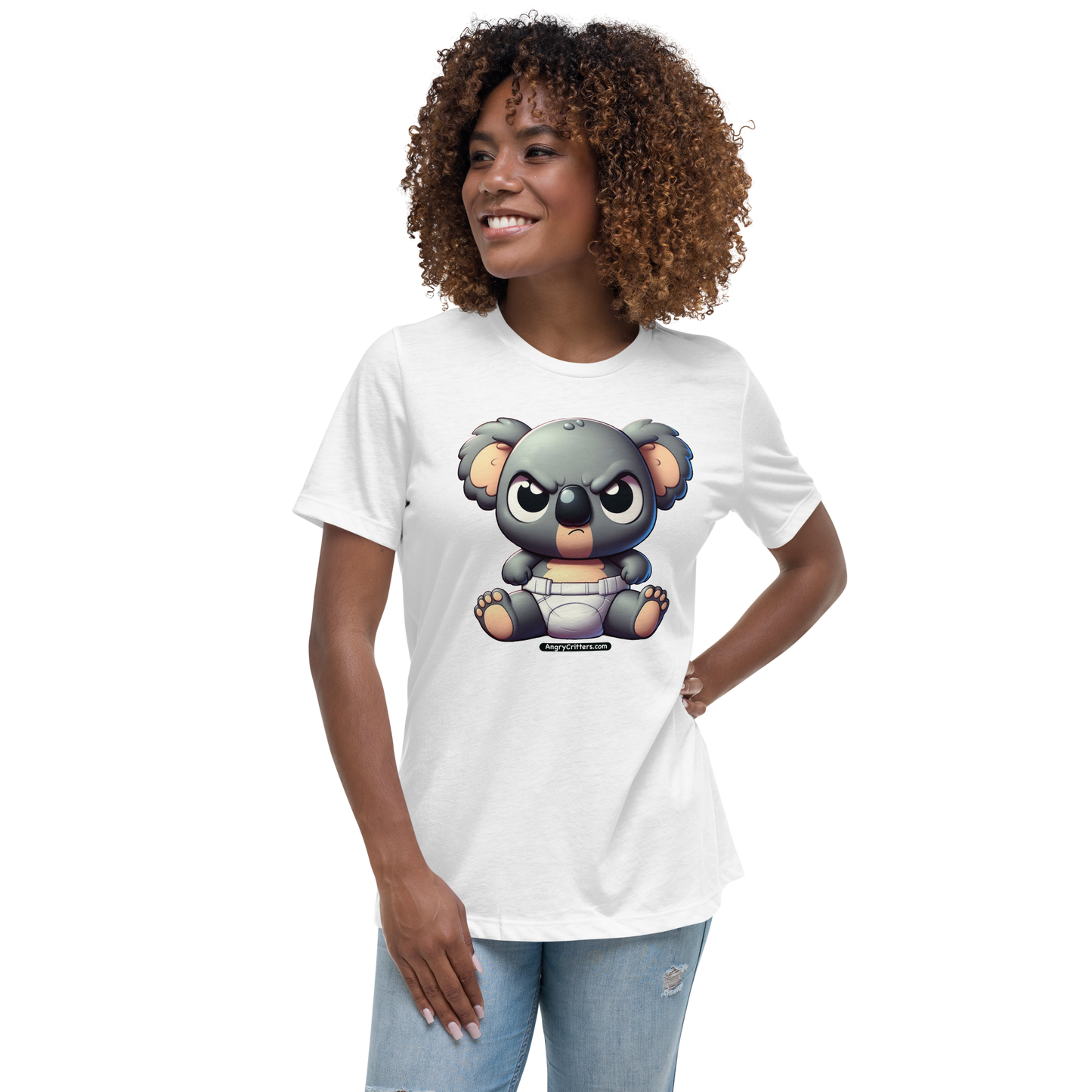 Angry Critters - Koala Baby, Women's Relaxed T-Shirt