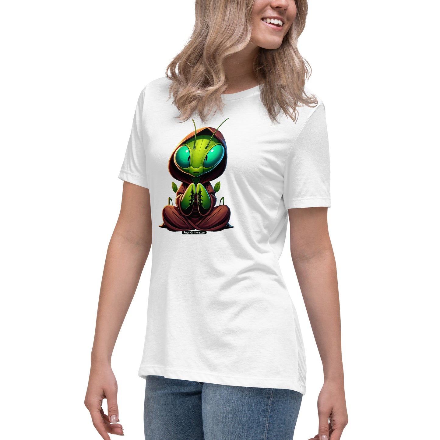 Angry Critters - Praying Mantis Praying Women's Relaxed T-Shirt