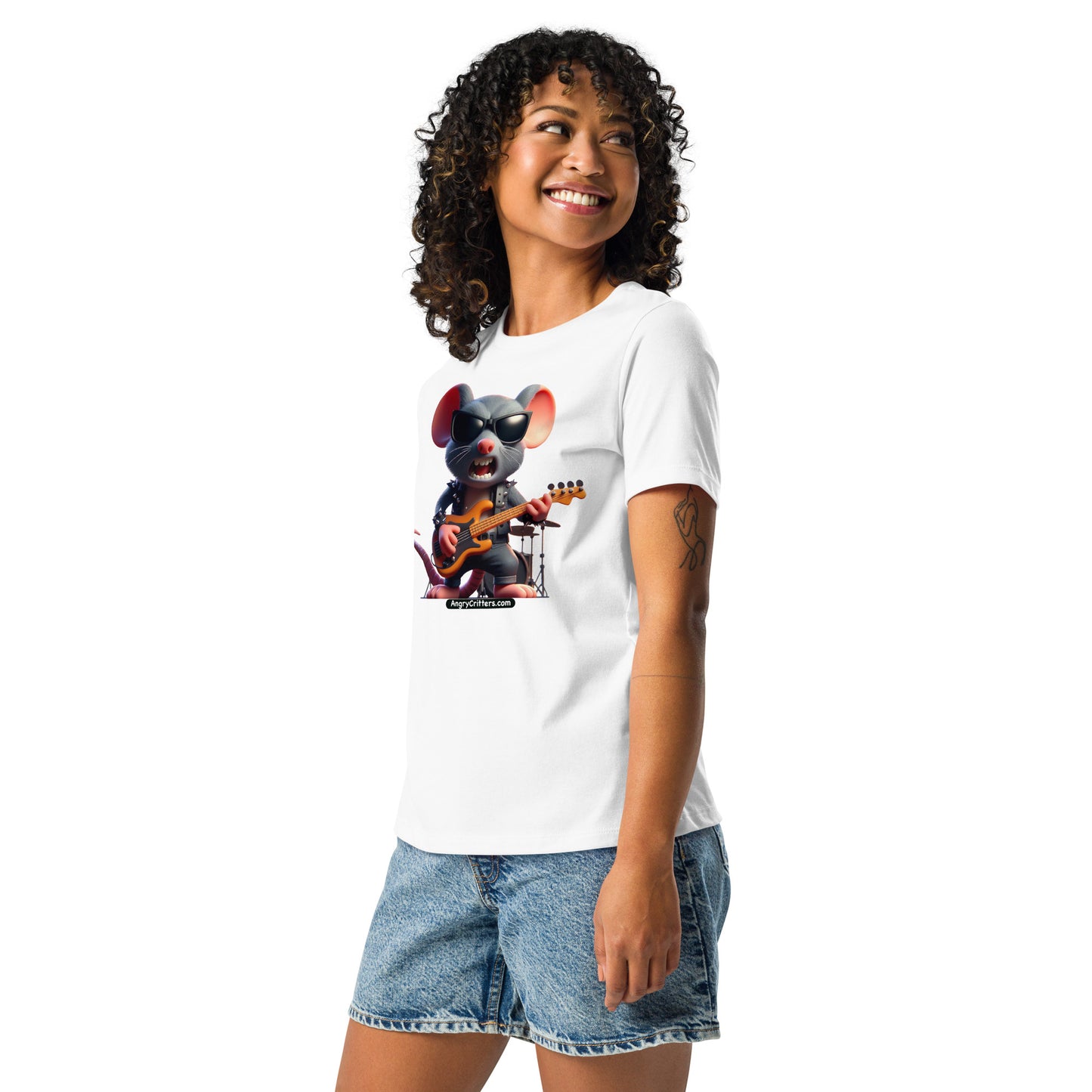 Angry Critters - Rock Rat Women's Relaxed T-Shirt