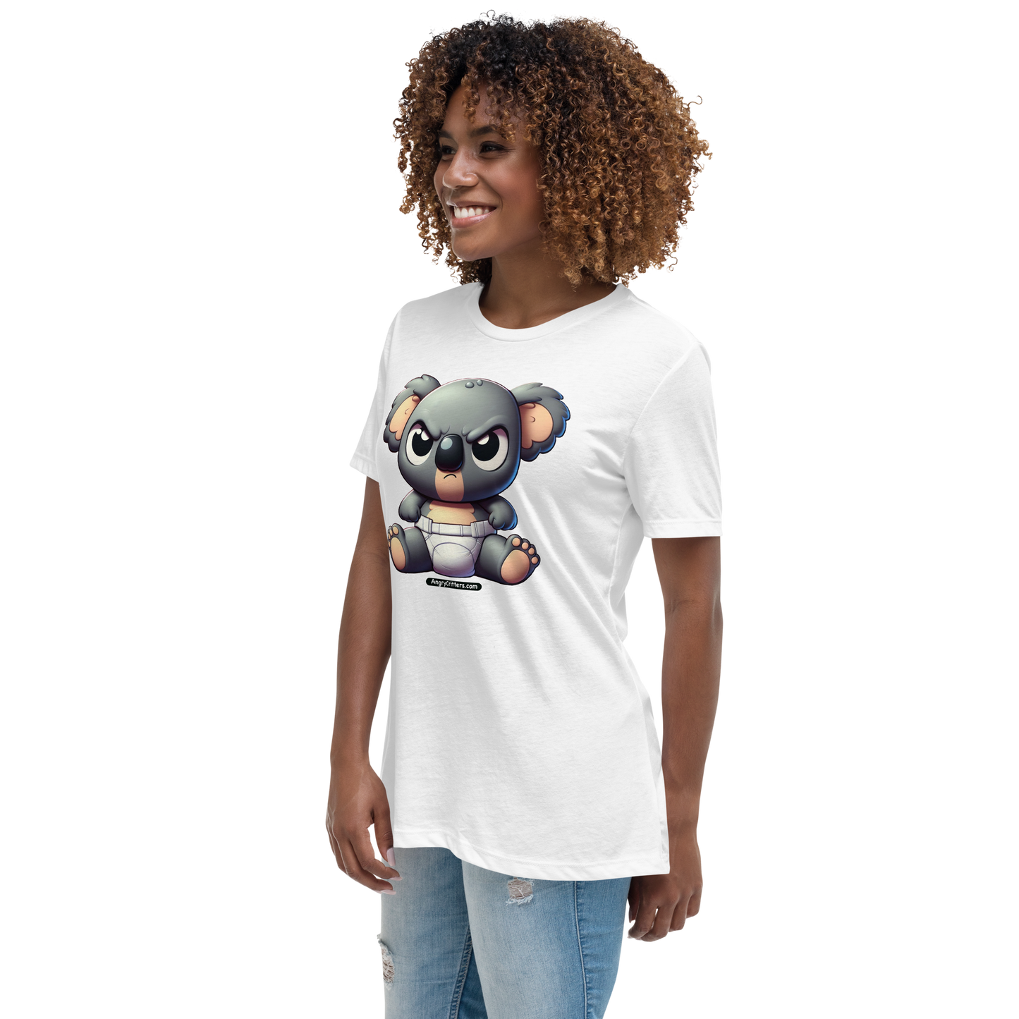 Angry Critters - Koala Baby, Women's Relaxed T-Shirt