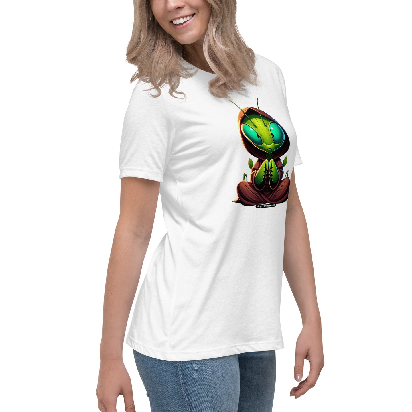 Angry Critters - Praying Mantis Praying Women's Relaxed T-Shirt